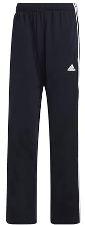 adidas Essentials Herren Trainingshose mit offenem Saum, 3 Streifen