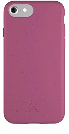 Woodcessories - Handyhülle kompatibel mit iPhone SE 2022 Hülle rot, iPhone SE 2020 Hülle rot, iPhone 8/7/6/6s - Nachhaltig, aus Pflanzen
