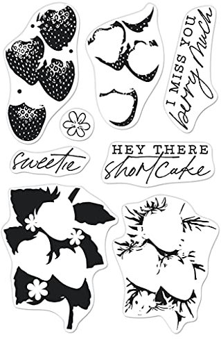 Hero Arts CM539 transparente Stempel, farbige Erdbeeren