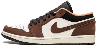 Nike Air Jordan 1 Low pour homme, Moka/blanc-noir, 40.5 EU