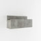 ARHome Mensola contenitore, 60 x 29 x 22, Cemento Chiaro, Comodino, Made in Italy