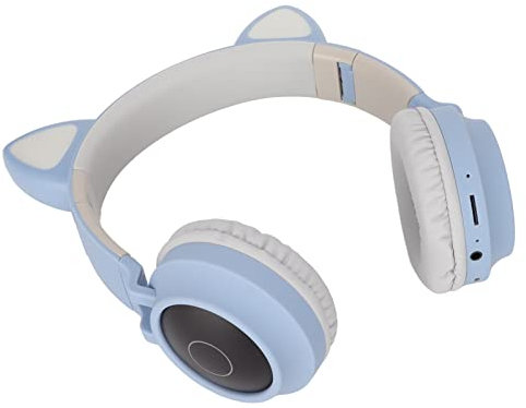 Cat Ear Gaming Headphones, Cat Ear Noise Cancelling Headphones LED Light Low Power Consumption for Mobile Phone Laptop