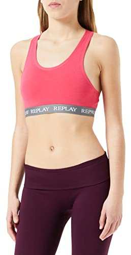 Replay Damen Bralette Sport-BH, P390 (Rot), M