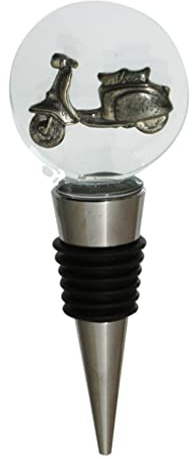 Retro Moped Glass Wine Whiskey Stopper Bottle Top 212