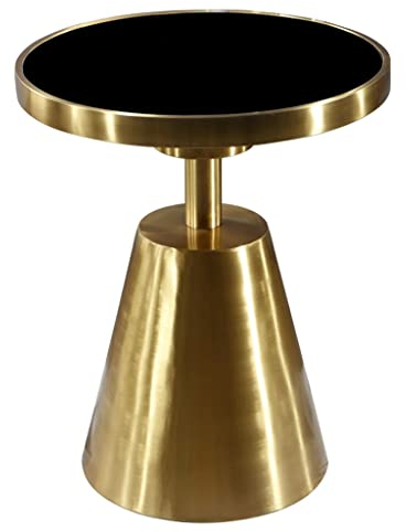 Kleiner Beistelltisch Kleiner Couchtisch Marmor Edelstahl Ecke Tisch moderner minimalistischer Rundkanten Tisch Kreativ Kleiner Kaffeetisch Endtabelle (Color : A)