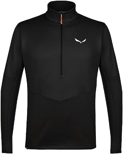 Salewa Puez Polarlite Half Zip Fleece Men, black out, M