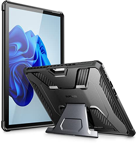 SUPCASE Unicorn Beetle Pro Case for Microsoft Surface Pro 11 / 10 / 9 with Stand, Pen Holder, Military-Grade Protection, Heavy Duty Rugged Tablet Cover, Black