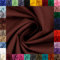 Swafing Heide Baumwollstoff Webware Uni Coupon (Dunkelbraun, 2m) - 36
