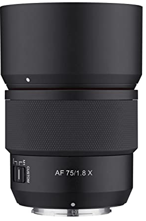 Samyang SYIO75AF-FX, 75 mm, F1.8 AF APS-C Kompakt-Teleobjektiv für Fuji X