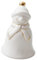Garneck Keramik-schneemann-Figur Weihnachtsfigur Nordisches Dekor Ornamente Präsentieren Weihnachts-sammelfiguren Weihnachtsglocke Ornament Weihnachten Deko Pentagramm Keramik Figur
