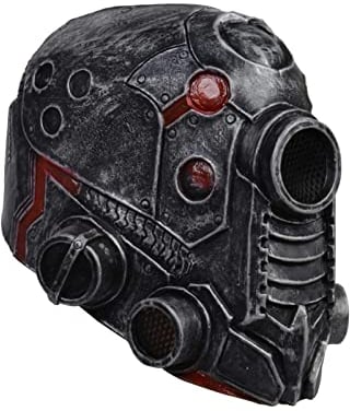 higyee Halloween Kopfbedeckung für Erwachsene | Punk-Roboter-Maske, Steampunk, Horror, Kostümmaske, Halloween-Maske, Unisex-Erwachsene