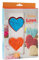 Decora 0255225 Tagliapasta E Marcatori Love, In Plastica, Il Kit Ideale per Creare Decorazioni in Pasta di Zucchero o di Gomma, Made in Italy, Design originale. Confezione da 3 pezzi.