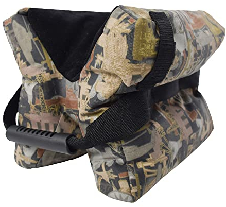 Schießen Rest Bag – Outdoor Tactical Camouflage Target Sport Schießen Jagd Rest Sandsack – Mit Tragbarem Griff Langlebig 600D Oxford – Ungefüllt