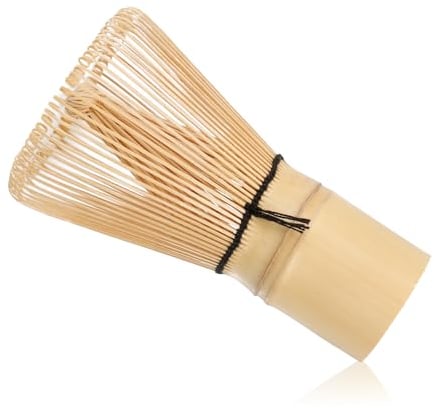 Rumyve Natural Bamboo Green Tea Powder Whisk,100-Point Traditional Bamboo Matcha Mixer for Making and Mixing Matcha