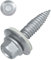 10 Stück Dünnblechschrauben 6,0x25mm mit EPDM Dichtscheibe | Bi-Metall Edelstahl A2 mit Stahlspitze | SW8, ETA Zulassung - spanlos, gewindeformende Bohrschraube