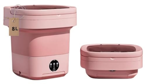 1 Pieza Lavadora Portátil, Limpieza Profunda De Ropa Interior, Ropa, Mini Lavadora, Rosa Enchufe EU