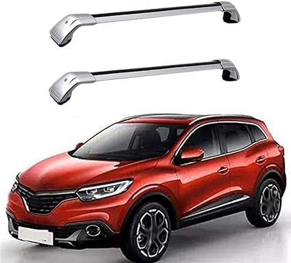 DPBXQ 2 Stück Aluminium Dachträger für Kadjar 2015 2016 2017 2018 2019 2020,DACHTRÄGER AUS Aluminium Fahrradträger Dachboxen Dachgepäckablage,2
