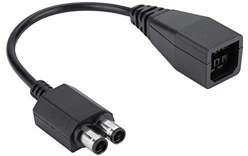 Beufee Adaptateur Secteur Câble d'alimentation, Convertisseur d'alimentation 2 Ports Adaptateur Secteur Câble Transformateur Convertisseur Adaptateur pour 360 Slim