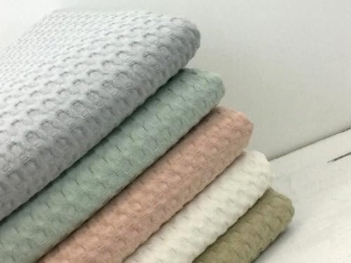 Stoff | Waffelpique | Soft Waffel | Waffelstoff | Ökotex | ab 50x150cm Meterware (ecru)