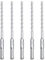 hsawbit 5PCS Masonry Drill Bits Set with SDS Plus Shank, 6mm x 160mm Hammer Drill Masonry Drills Tungsten Carbide Tip for Concrete, Brick, Cement Walls, Stone