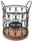 Porte-dosette de café, Porte-gobelet K en Fil de Grande capacité avec Base en Bois, Rangement de Dosettes de café, Organisateur de Dosettes de café pour Comptoir de Cuisine (BLACK)