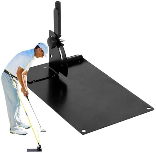 Golf Alignment Stick Angle Holder - Training Aid Alignment Stick Base - Golf Swing Practice Plate for Men Women, Professional Swing Trainer Practice Tool