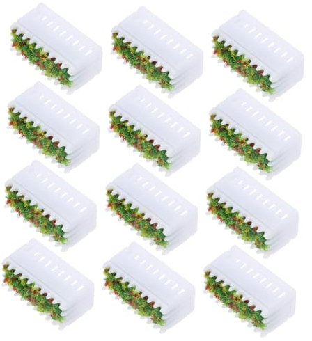 HOODANCOS Mini Casa Artificiale in Fiore Decorazioni Per La Casa Aiuola Di Fiori Kit Di Fiori Finti