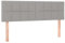 Myheimly Kopfteil Bettkopfteil mit Holzbeinen, Höhenverstellbar Polsterkopfteil für Bett, Betthaupt Bettzubehör Schlafzimmere 2 STK. Hellgrau 72x5x78/88 cm Stoff Niedrig