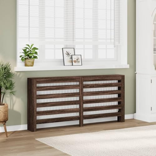 BOWEKAM Home & Garden-Radiator Cover Brown Oak 175x20x82 cm Engineered Wood-Furniture Choice