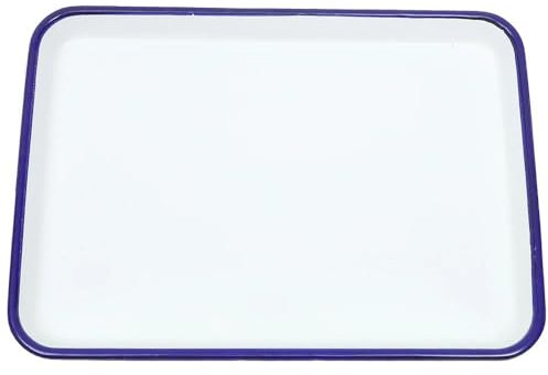 Teglia da forno quadrata smaltata Vassoio antiaderente Enamelware Torrefazione Forno Cuocere le padelle della pizza dell'alimento