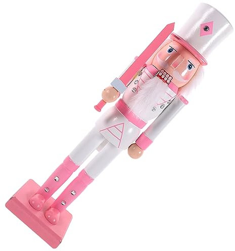 IMIKEYA Schiaccianoci Di Natale in Legno Soldato Decorazione Da Tavolo Statua Natalizia Ornamento Per Festa