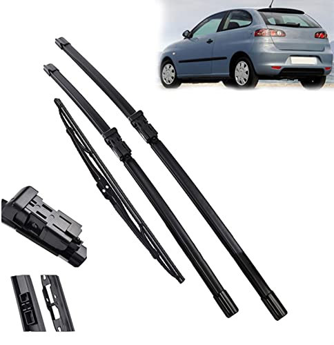 ZWXHN Para Seat para Ibiza 6L 2006 2007 2008, Limpiaparabrisas Delantero Y Trasero, Juego De Escobillas, Parabrisas, Ventana De 21 + 19 + 14 