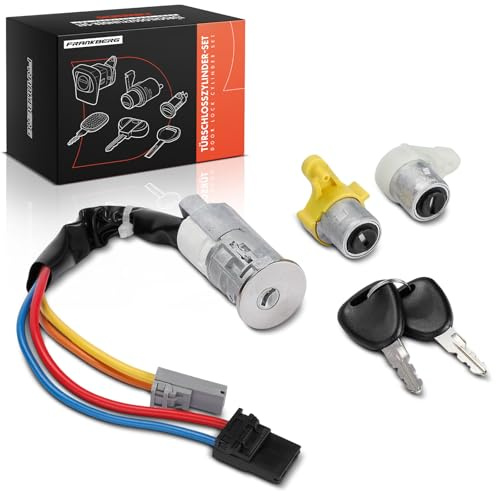 Frankberg 3 cilindros de cerradura de puerta delanteros (izquierdo y | Compatible con: K.a.n.g.o.o Express FC0/1, K.a.n.g.o.o KC0/1