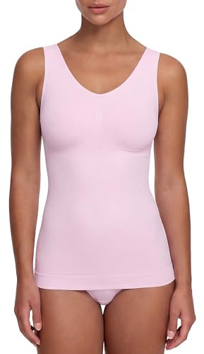 creamy fabrics Damen Figurformendes Shapewear Tanktop – Shaping Unterhemd mit starker Kompression für Bauch & Taille – Nahtloses Unterzieh-Top für glatte Silhouette & hohen Komfort