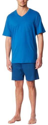 Schiesser Herren Schlafanzug kurz V-Ausschnitt - Nightwear Set