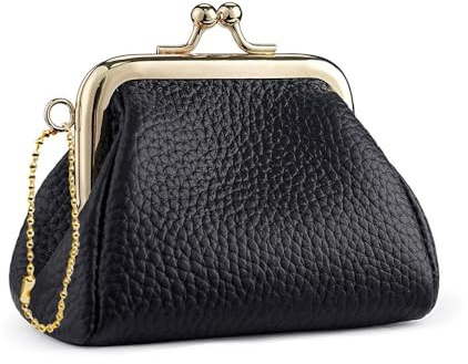 Damen-Münzgeldbörse Kompakte Geldbörse aus Leder für den Täglichen Gebrauch(Colour 7)