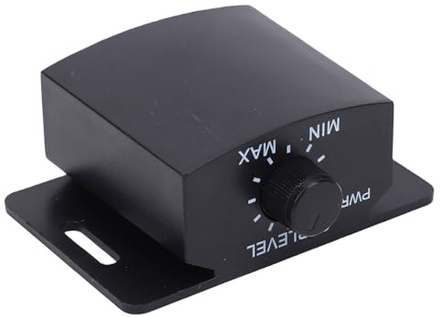 Diyeeni Universal Bass Control Knob Subwoofer Volume Controller Remote Bass Knob with 13ft Extension Cord for Car Amplifiers Compatible with Most 6 Pin Plug