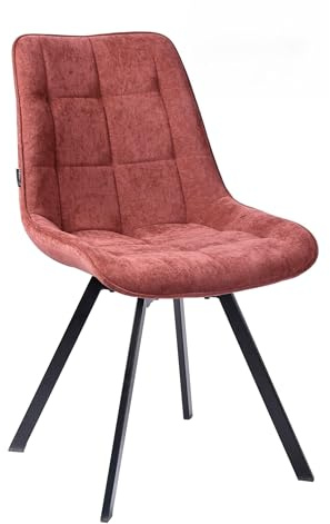exitodesign Drehstuhl Esszimmer LAPO 49x62x83 cm - Esszimmerstühle Gesteppt 360° Drehbar Bürostuhl Stuhl - für Esszimmer Küche Wohnzimmer Salon Schreibtisch (Burgunderrot)