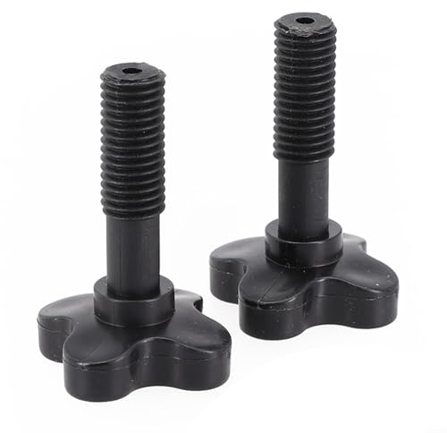 2 Stück Pavillon Befestigungsschrauben Schwarz Kunststoff 57mm