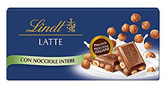 Lindt Tavoletta Classica Cioccolato al Latte con Nocciole, Formato 100g