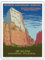 Pacifica Island Art - Zion Nationalpark - Großer weißer Thron - Förster Naturschutzdienst - Retro Reise Plakat von Work Projects Administration (WPA) c.1938 - Kunstdruck 23 x 31 cm