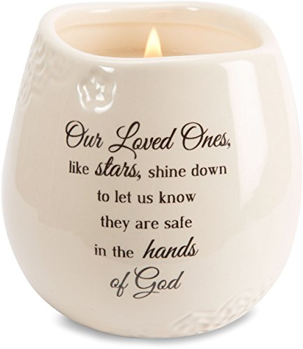 Pavilion Gift company Candle, Ceramic Vessel, 100% Soy Wax, Cream, Beige, 8 Oz
