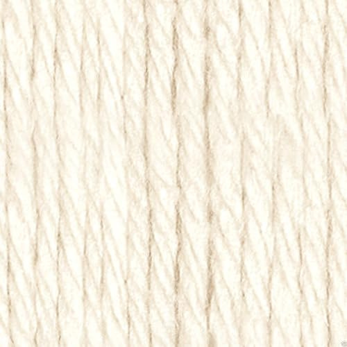 Lily Sugar 'n Cream Aran Knitting Wool Yarn 70.9g - 1004 Soft Ecru