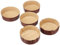 Decora, 0320166 5 Moldes para Panettone Bajo de 750 g, de Papel Rígido de Celulosa Pura, Resistente a Temperaturas de 200 °C, Ideal para Hacer un Panettone en Casa, Hechos en Italia.