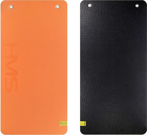 HMS Rutschfeste Fitnessmatte für Yoga Pilates | Extrem Dicke 110 x 55 x 1,5 cm | Eva Schaum | Yogamatte mit Aufhängeösen