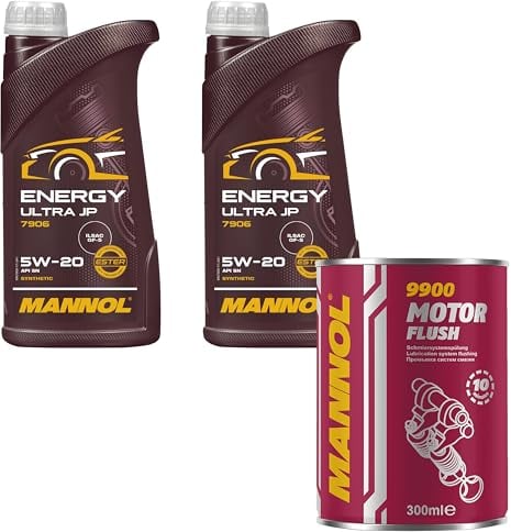 2L Motoröl MANNOL Energy Ultra JP 5W-20 1x MANNOL Motor Flush ADDITIV