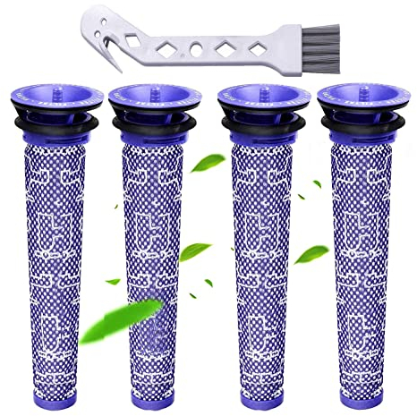 Smyidel Filtros Aspiradora para Dyson,Reemplazo de Pre Filtros Lavables para Dyson Aspiradora DC58 DC59 DC61 DC62 DC74 V6 V7 V8,Pack de 4(V6)