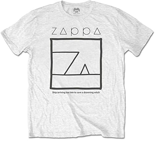 Frank Zappa Zapts10mw02 T-Shirt, Bianco, 46 Unisex-Adulto