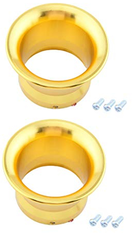 perfk 2X 50mm Luftfilter Ansaugtrichter Aluminium Trichter für 24/26/ 28/30 Vergaser