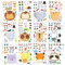 JOYIN 36 Stück Make-a-face Aufkleberbögen, zum Selbermachen von Safari-Tieren, Mix and Match, Aufkleberbögen mit Safaris-Tieren, Kinderparty, Gastgeschenk, Basteln